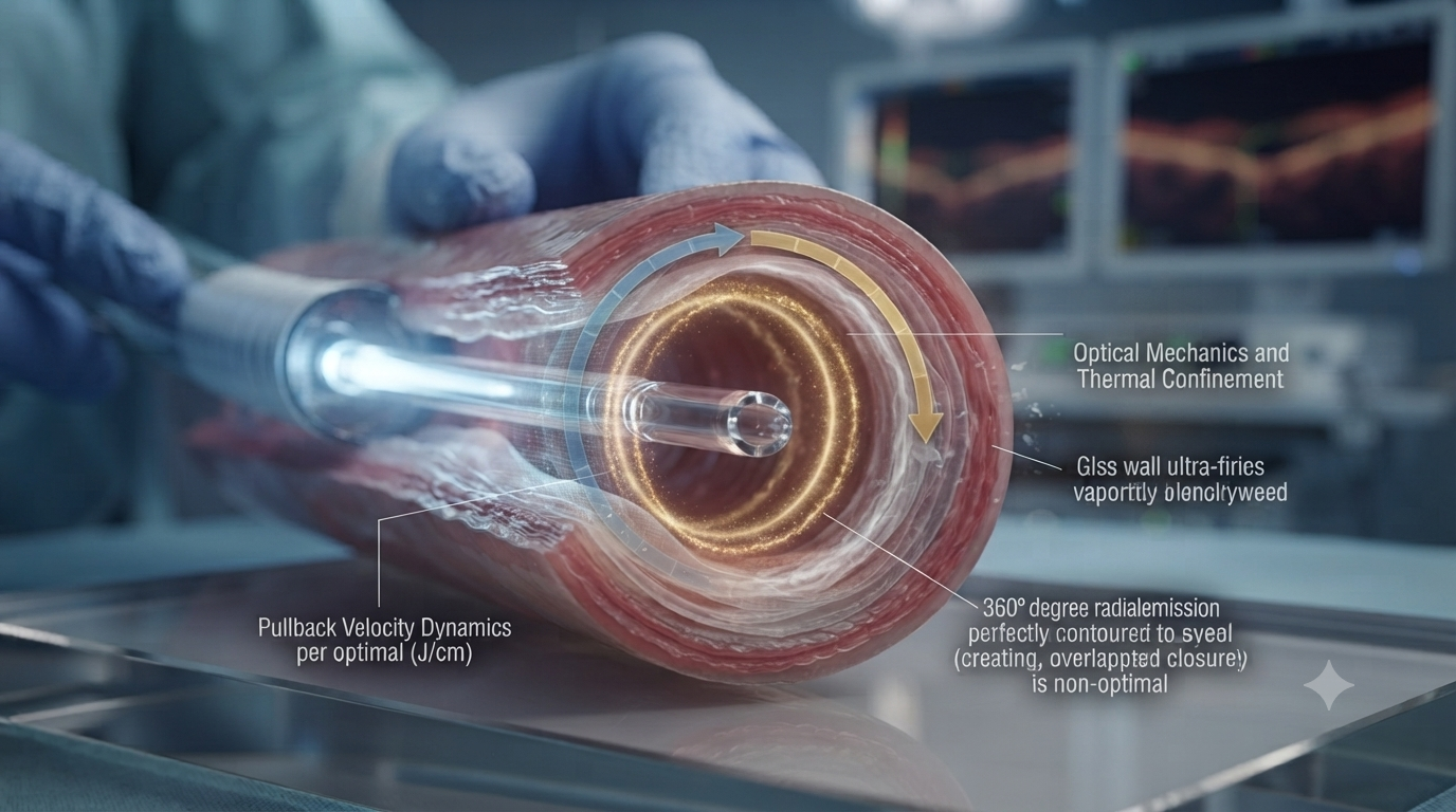 Kinetic Dosimetry in Phlebology: Evaluating Endovenous Radial Fiber Pullback Velocity Dynamics for Permanent Saphenous Occlusion